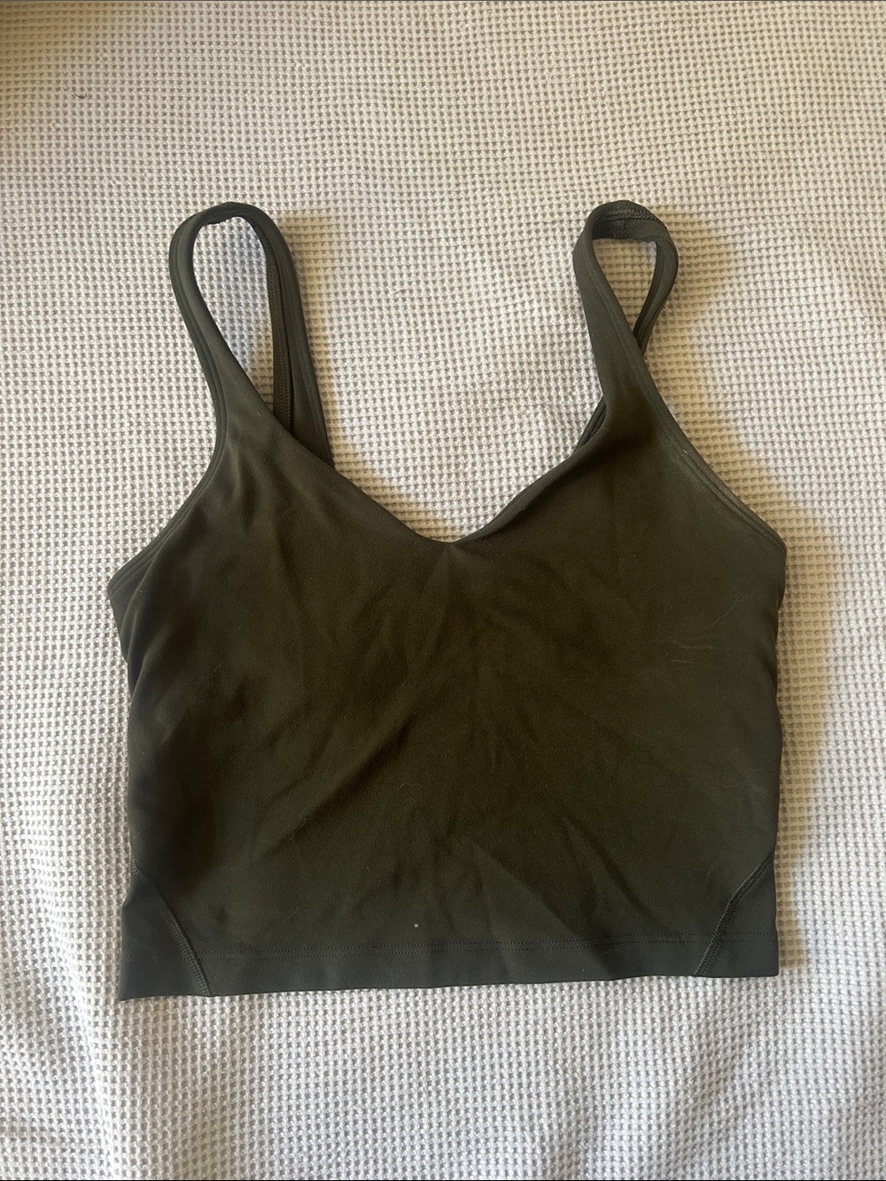 lululemon athletica Olive Green Tank Top